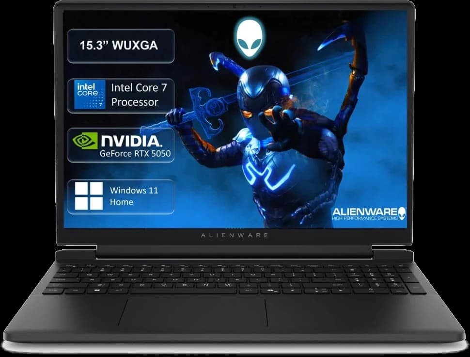 Dell Alienware 15 Gaming RTX 5050 Core 7, front view